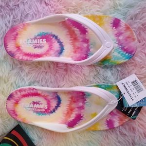 Skechers size 8 foamies flip flop sandals